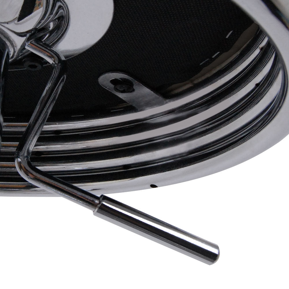 Artiss Set of 2 Backless PU Leather Bar Stools - Black and Chrome