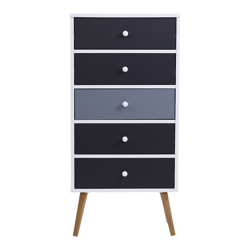 Artiss 5 Chest of Drawers - BONDS White