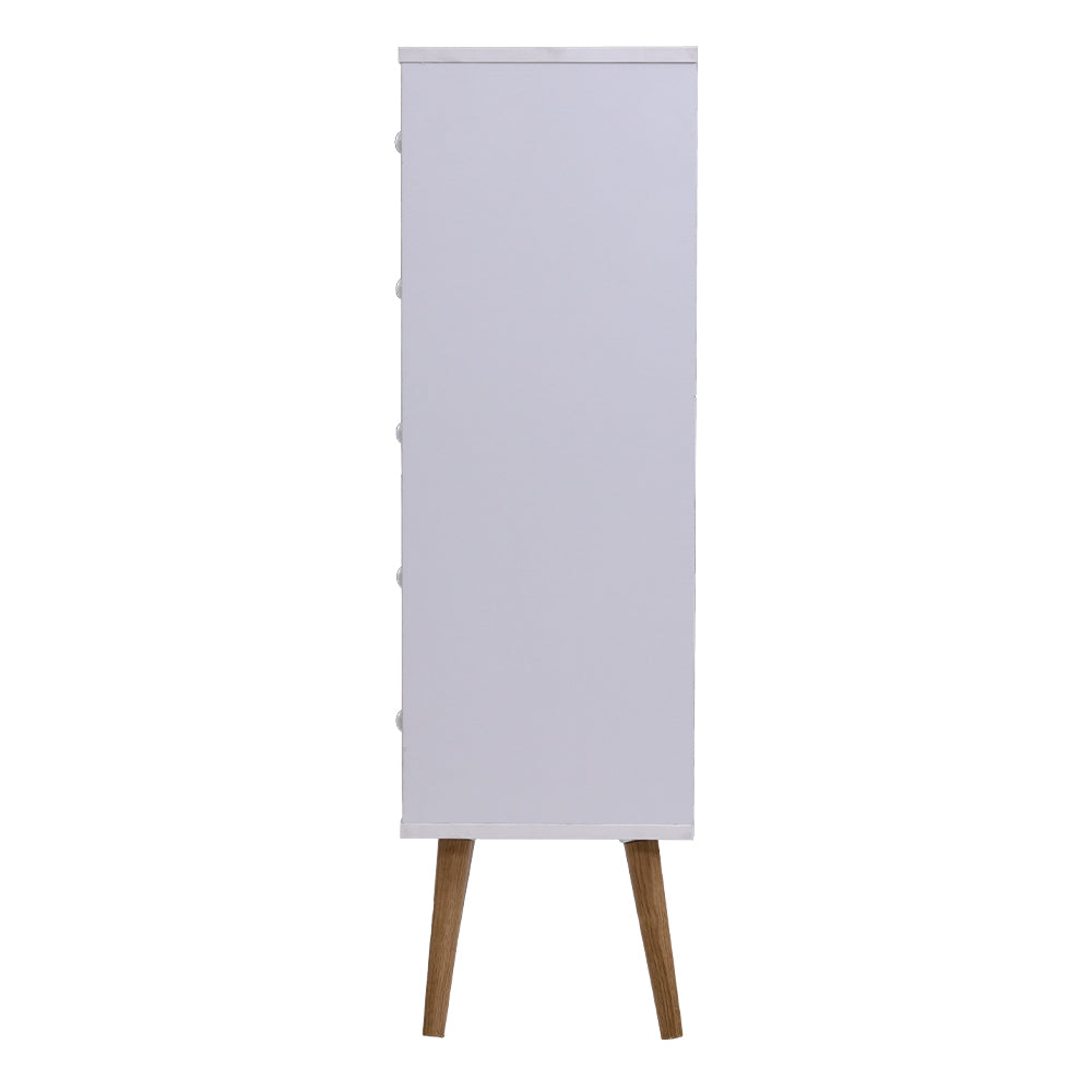 Artiss 5 Chest of Drawers - BONDS White