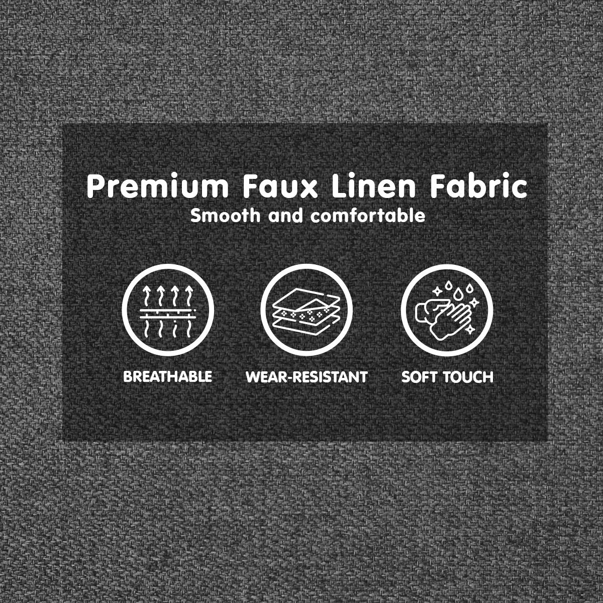 3-Seater Corner Sofa Bed with Chaise Lounge - Dark Grey