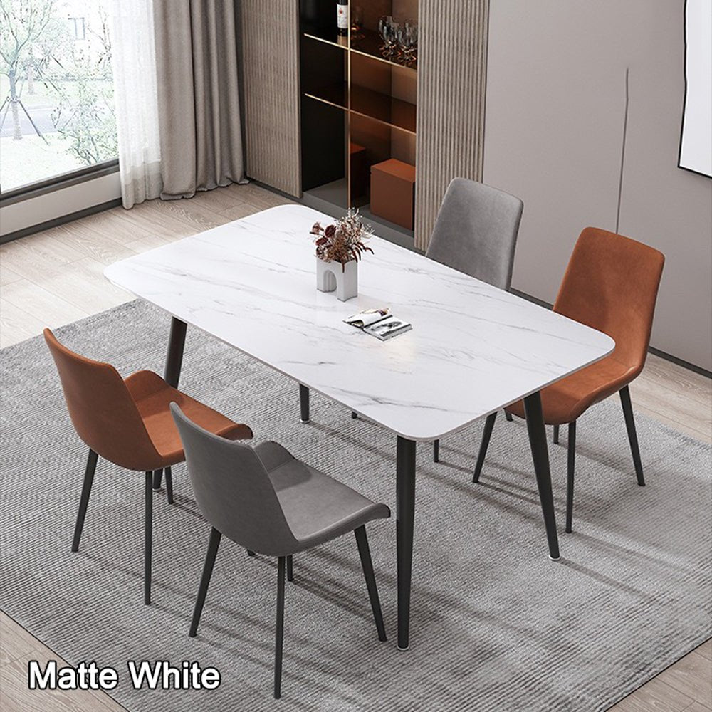 1.5M Artiss Dining Table Marble Effect