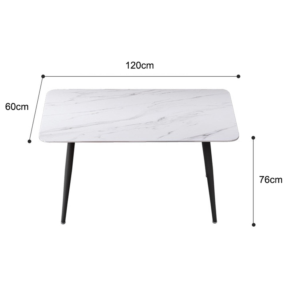 1.5M Artiss Dining Table Marble Effect