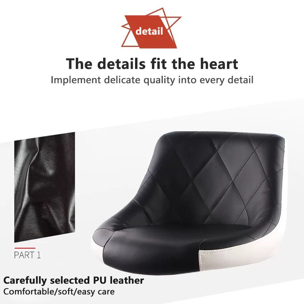 Bar Stools Kitchen Bar Stool Leather Barstools Swivel Gas Lift Counter Chairs x2