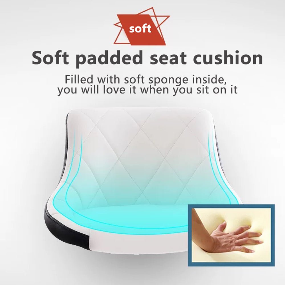 Bar Stools Kitchen Bar Stool Leather Barstools Swivel Gas Lift Counter Chairs x2