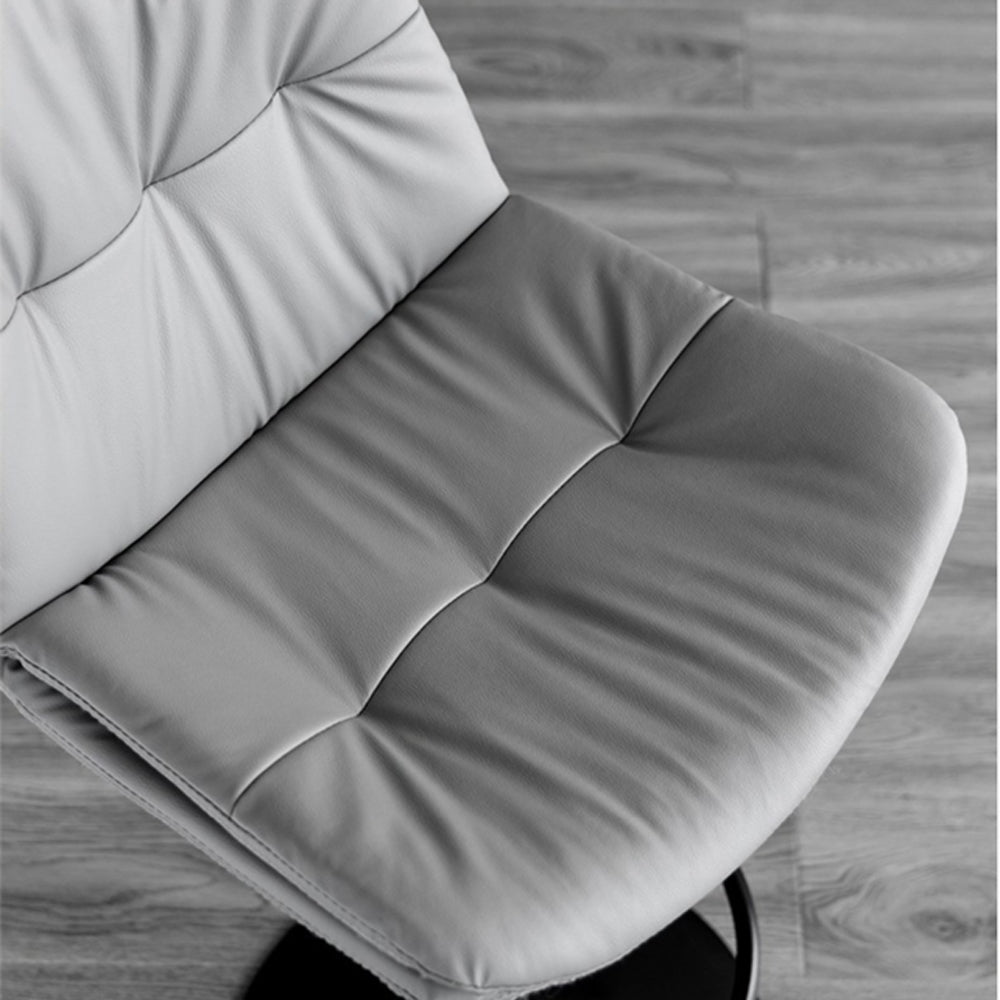 Bar Stools Kitchen Bar Stool Leather Barstools Swivel Gas Lift Counter Chairs x2 Black