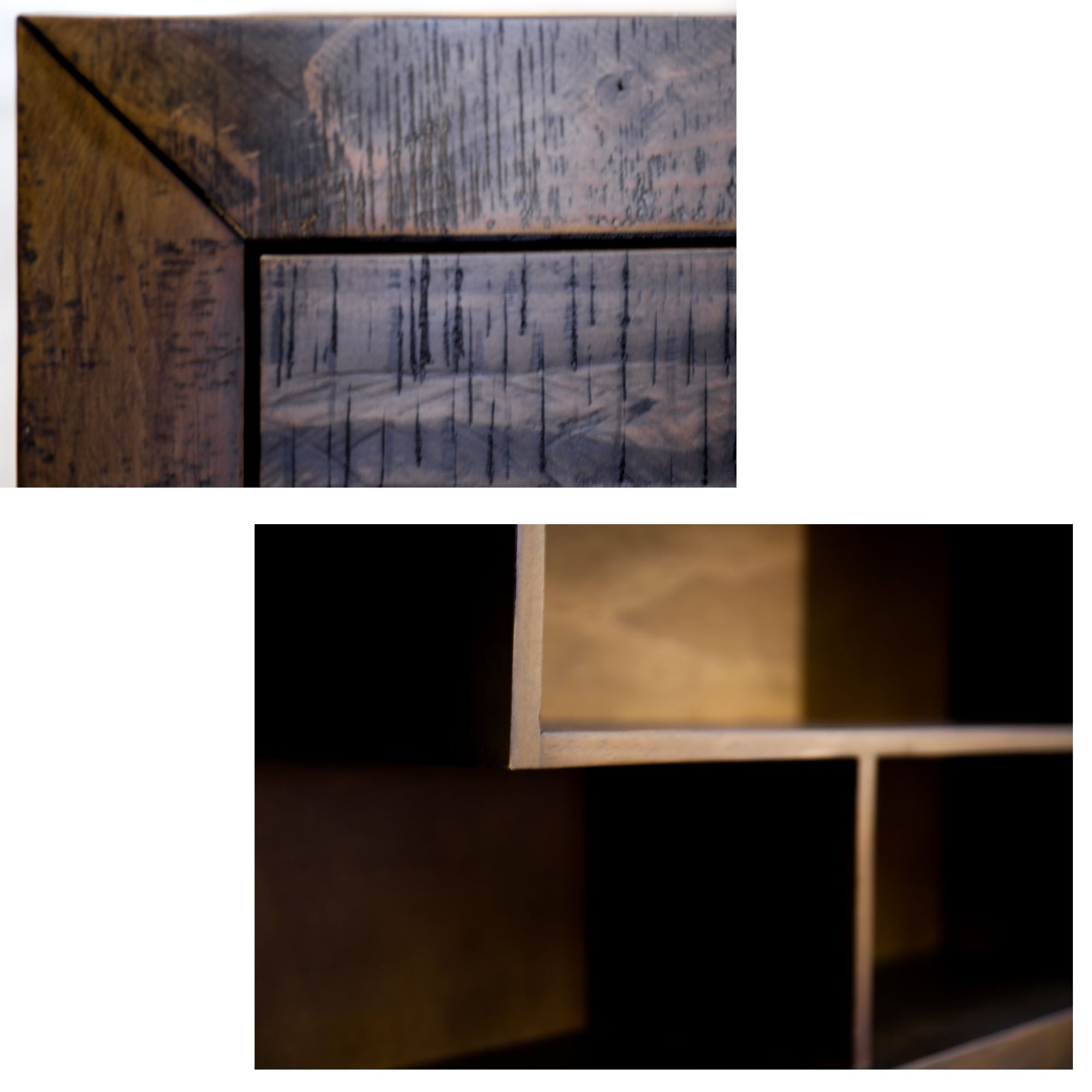 4pc King Bed Suite Bedside Tallboy Bedroom Furniture Package Grey Stone