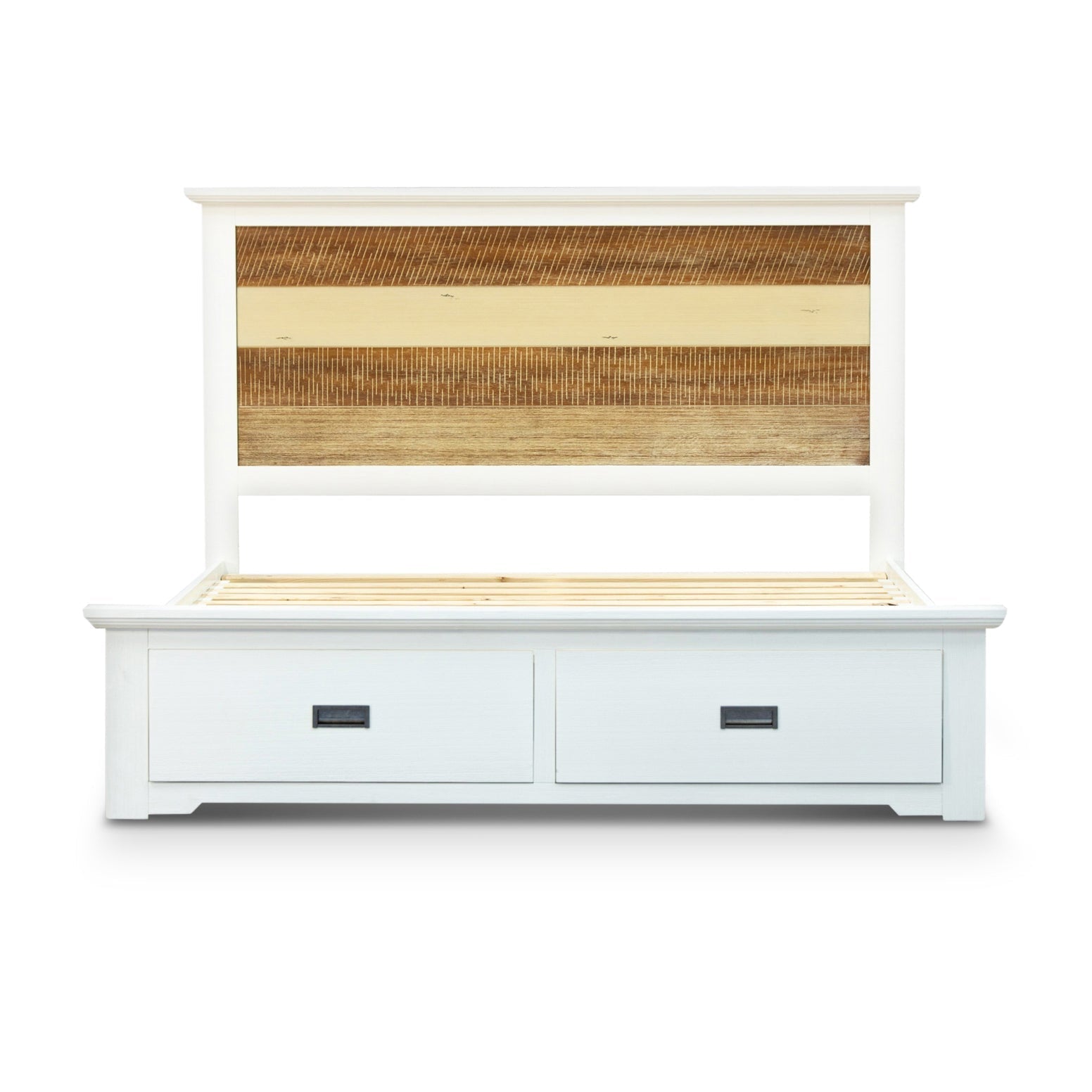 5pc Queen Bed Frame Suite Bedside Dresser Furniture Package -Multi Color