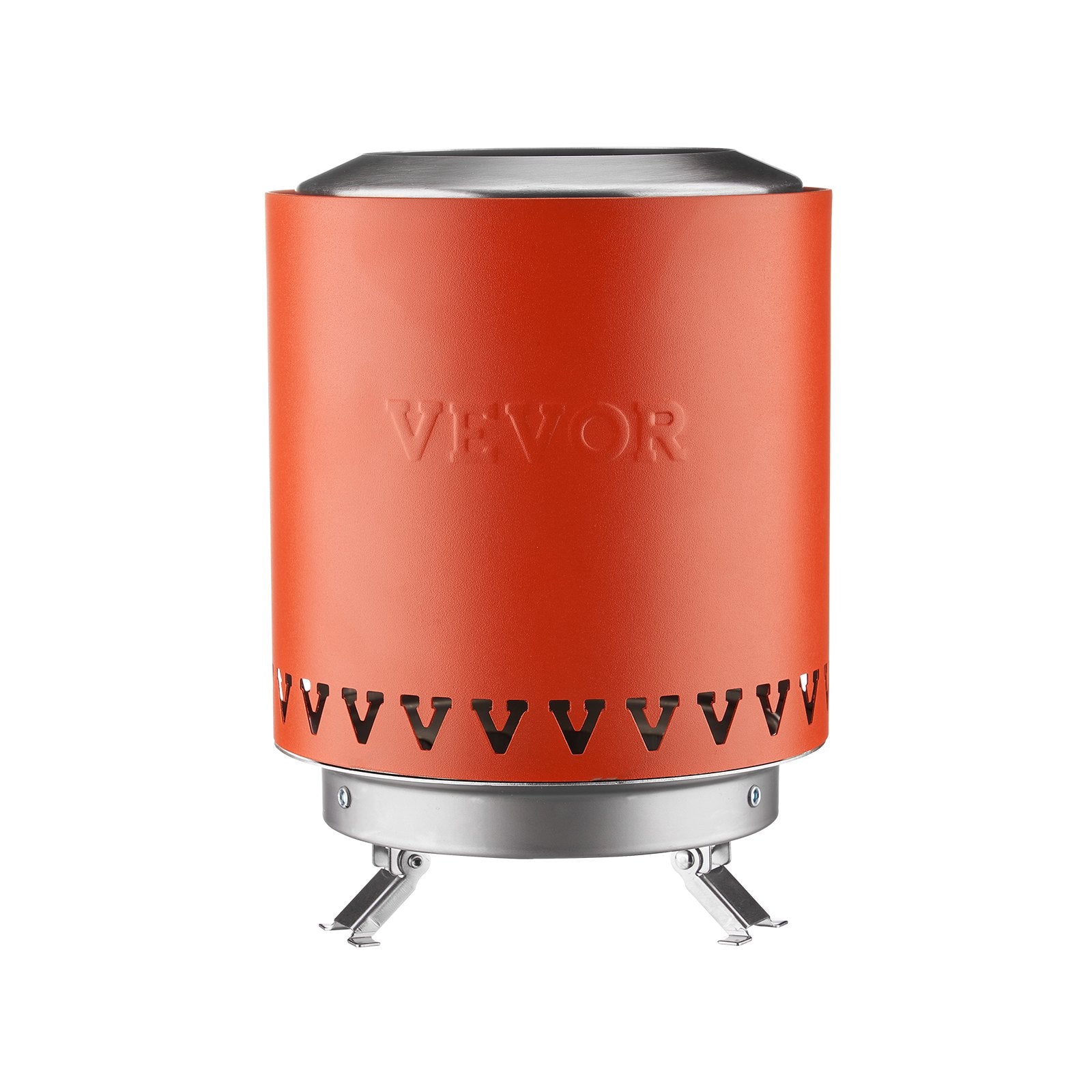 VEVOR Tabletop Fire Pit 6 inch Stainless Steel Fireplace Indoor Outdoor Red