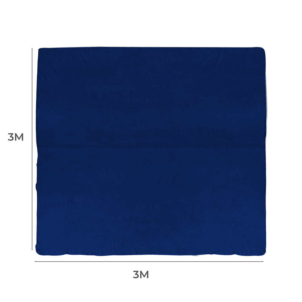 Wynn Throw Soft Blanket 3x3M Large Oversized - Navy