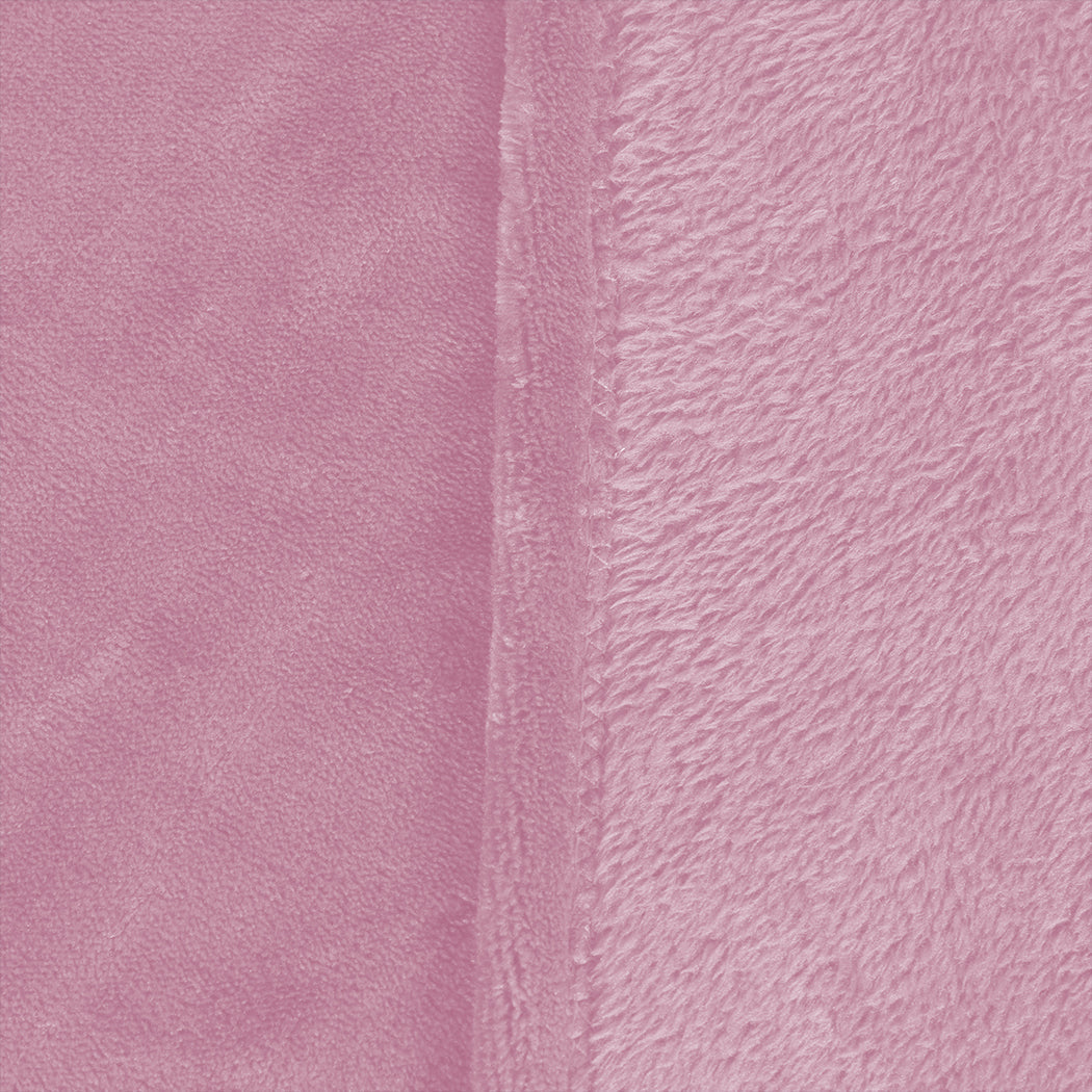 Waylon Throw Ultra-Soft Blanket 320gsm 220x240cm Warm - Pink